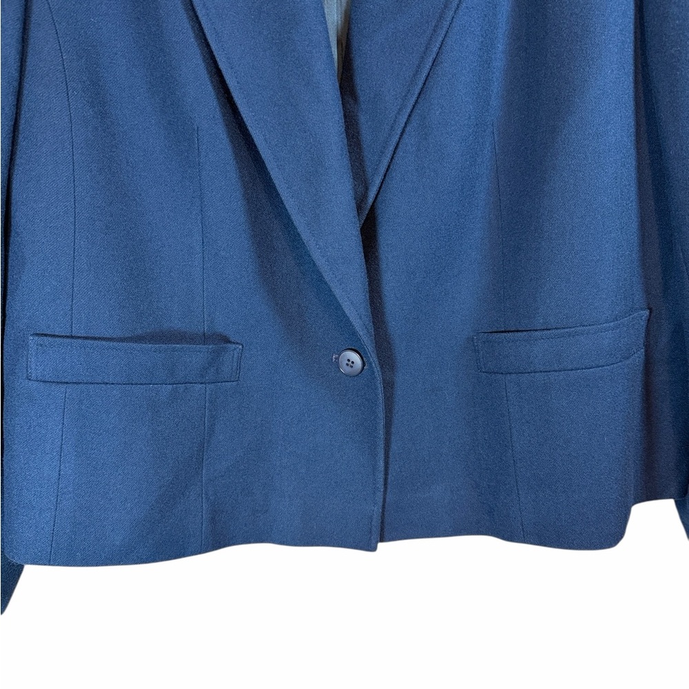 Vintage Pendleton Blue Single Button 100% Pure Vi… - image 7